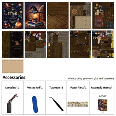 Magic Night DIY Book Nook Kit - ROCOXIA