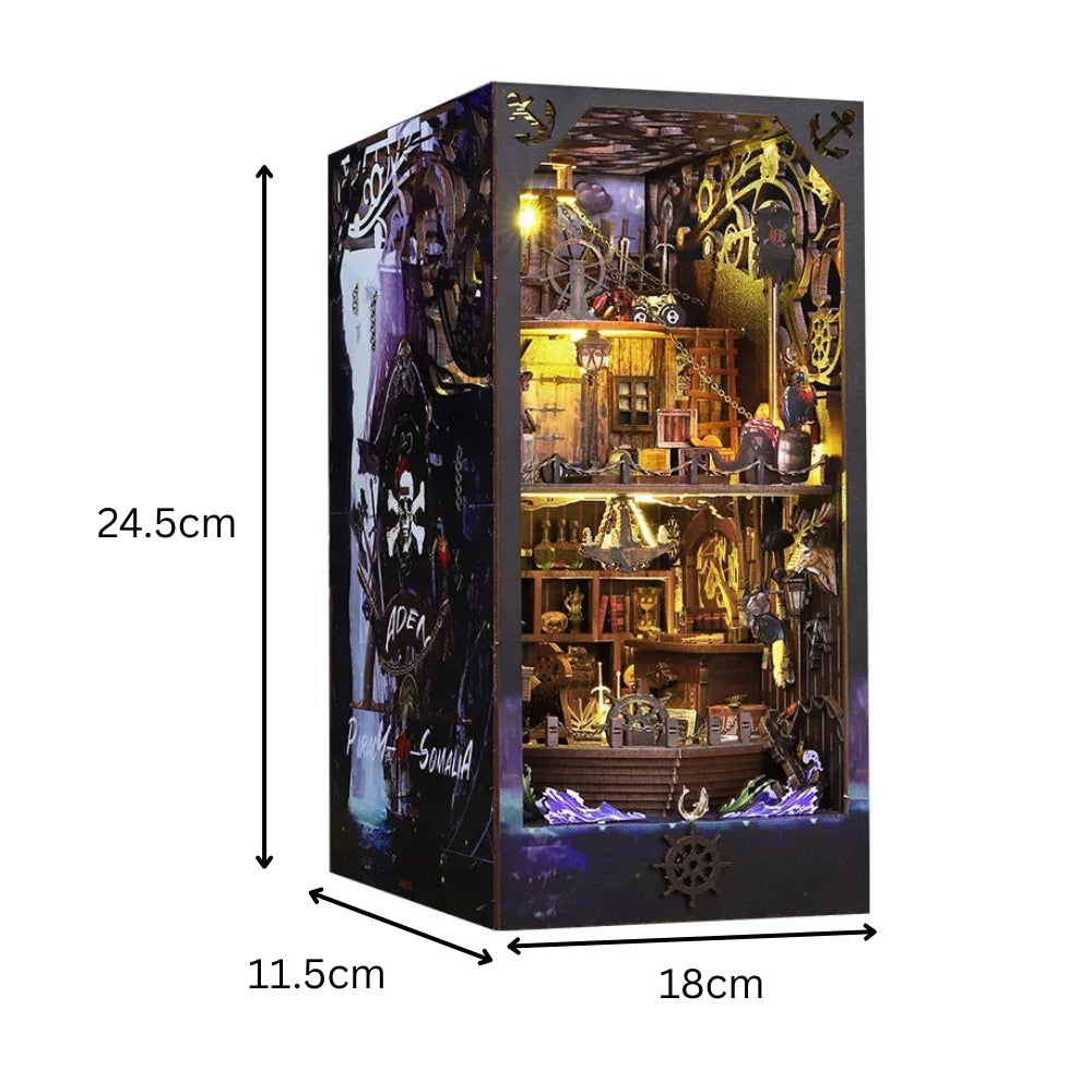 Aden Pirate Ship DIY Book Nook Kit - ROCOXIA