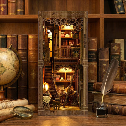 Rocoxia  Ancient Book Collection Room DIY Book Nook Kit（Dust cover included） - Rocoxia