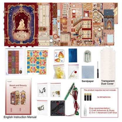 Beast and Beauty DIY Book Nook Kit