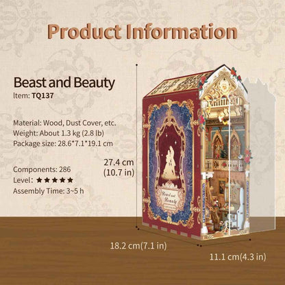 Beast and Beauty DIY Book Nook Kit