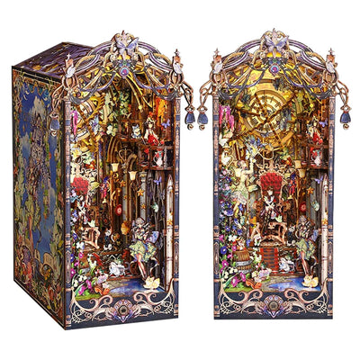 Fairytale Houses book nook shown from the front and side against a white background.