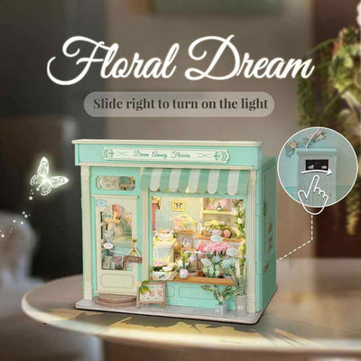 Floral Dream with a close-up of the rear sliding light switch.