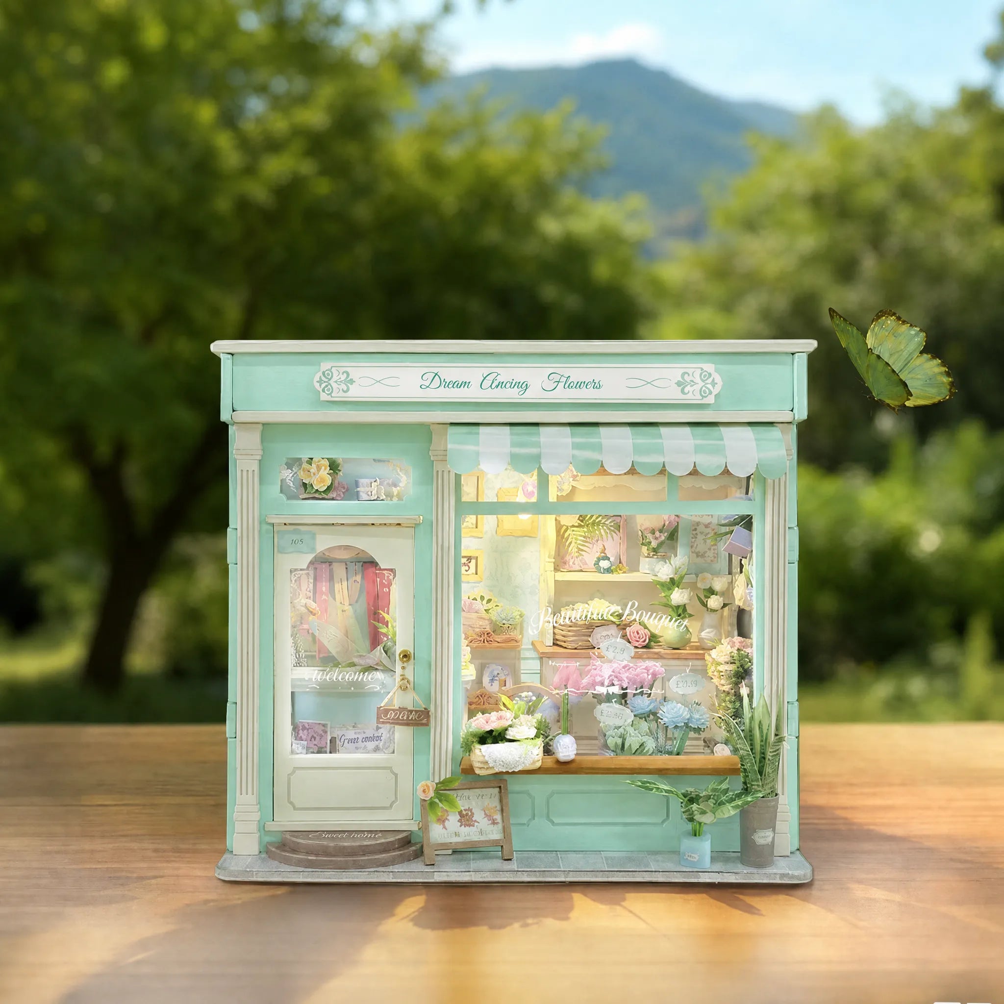 Floral Dream DIY Cottage Book Nook Kit - ROCOXIA
