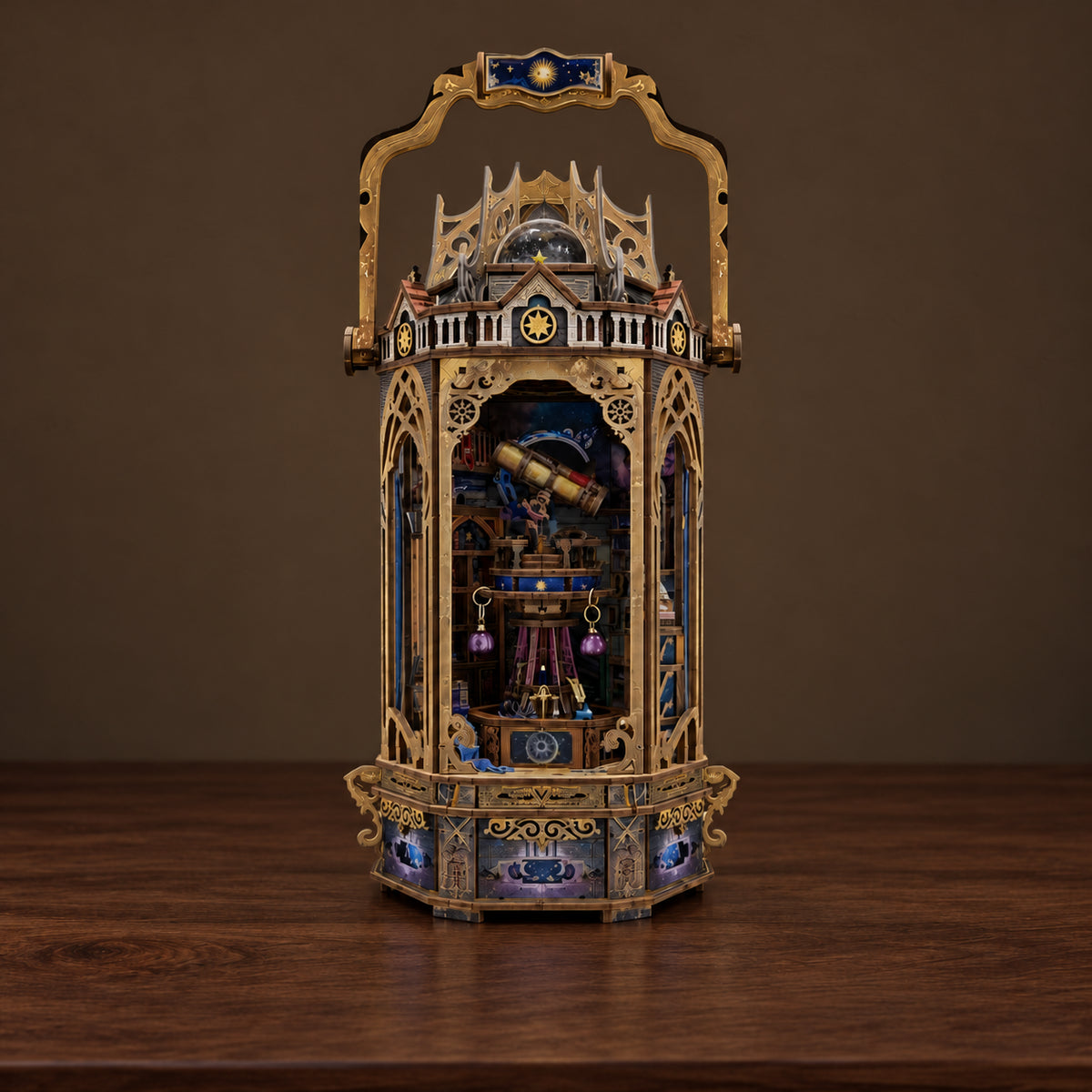 The Lantern of Galaxy DIY Book Nook Kit