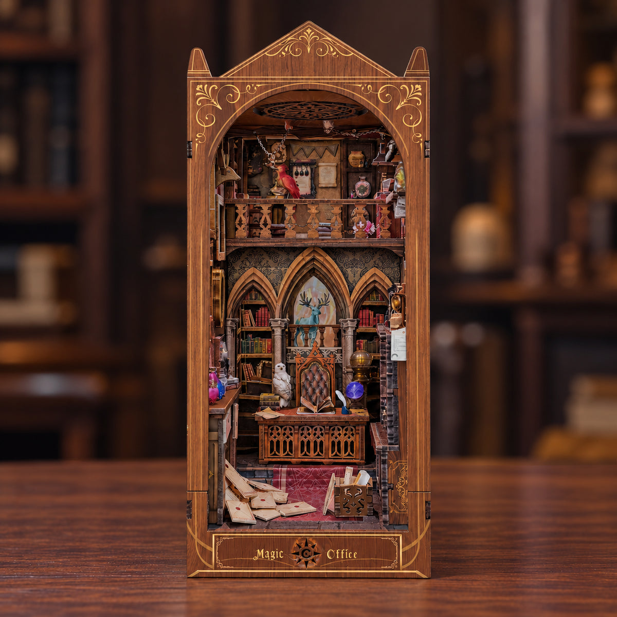Kit de Diorama Bibliothèque Magique à Construire Soi-même