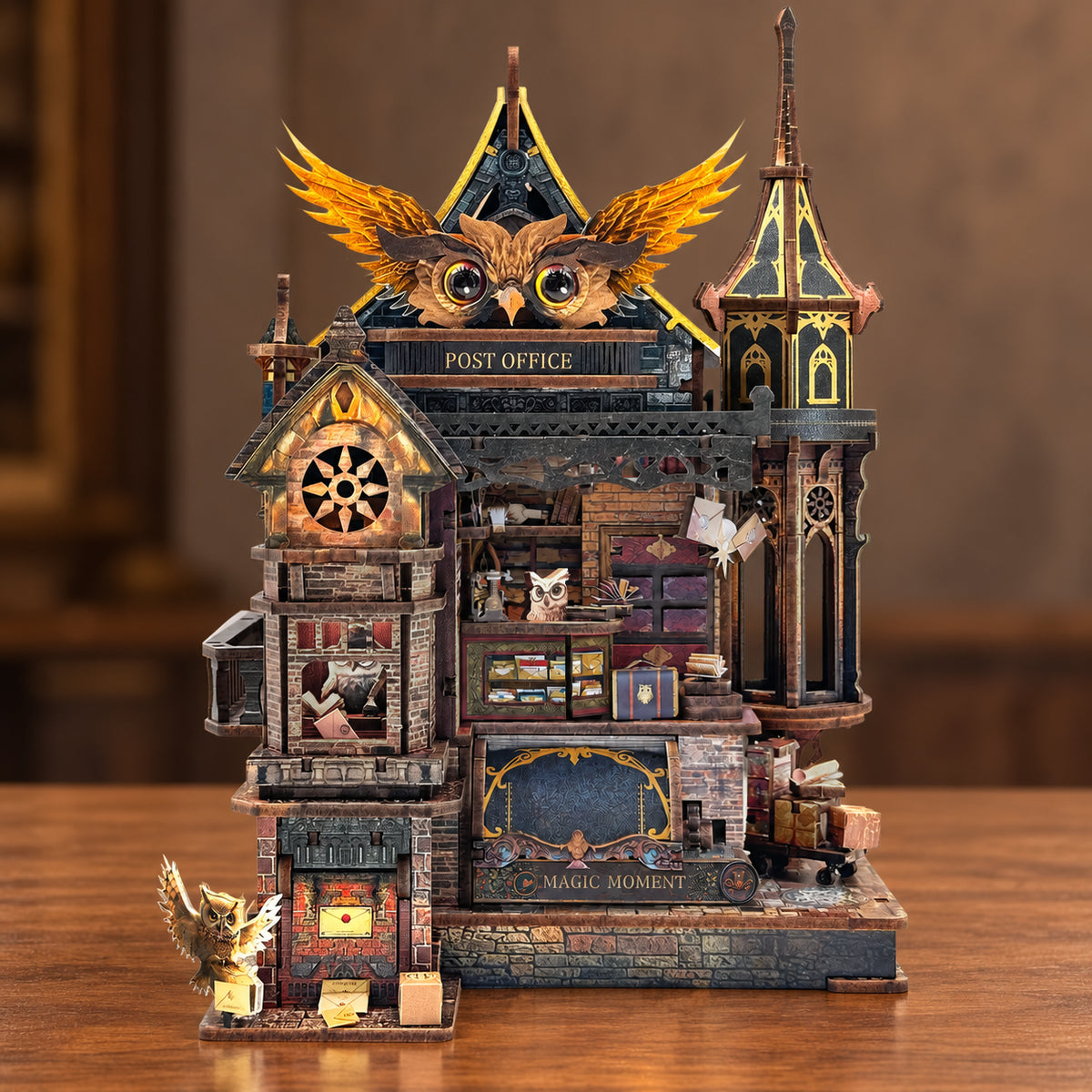 Owl Post Office DIY Mini House Kit l DIY Miniature Kit