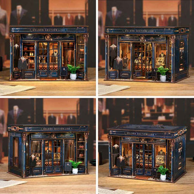 Golden Section Line DIY Mini House Kit l DIY Miniature Kit - ROCOXIA