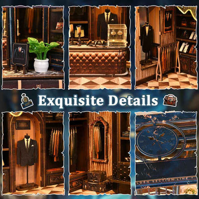 Golden Section Line DIY Mini House Kit l DIY Miniature Kit - ROCOXIA