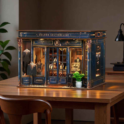 Golden Section Line DIY Mini House Kit l DIY Miniature Kit - ROCOXIA