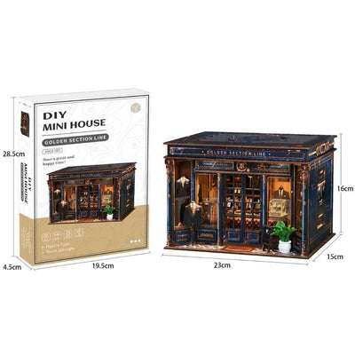 Golden Section Line DIY Mini House Kit l DIY Miniature Kit - ROCOXIA