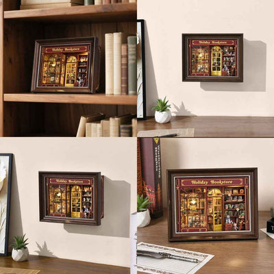 Holiday Bookstore DIY Book Nook Kit - ROCOXIA
