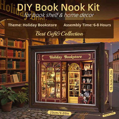 Holiday Bookstore DIY Book Nook Kit - ROCOXIA