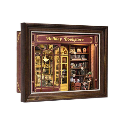 Holiday Bookstore DIY Book Nook Kit - ROCOXIA