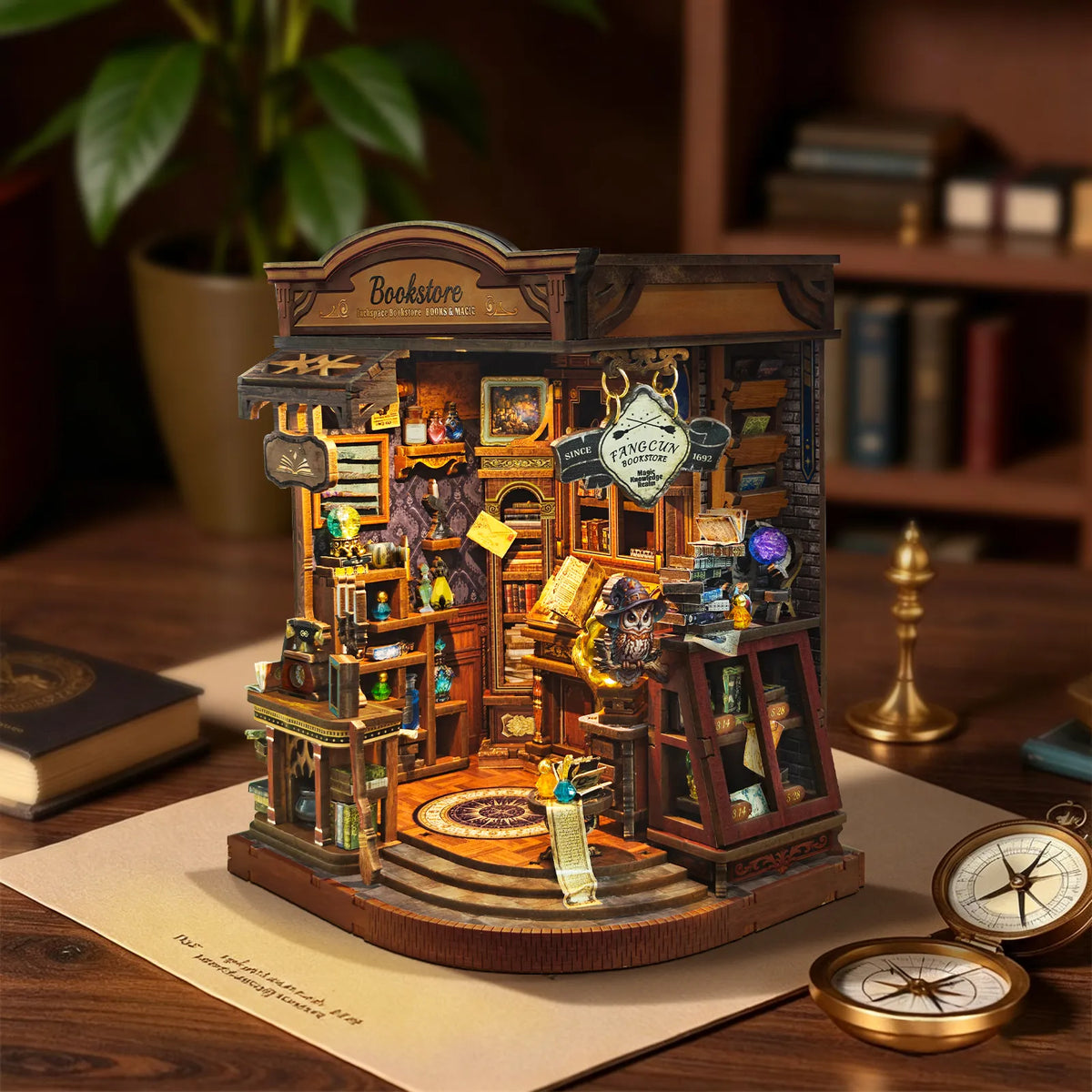 Inchspace Bookstore DIY Miniature Kit