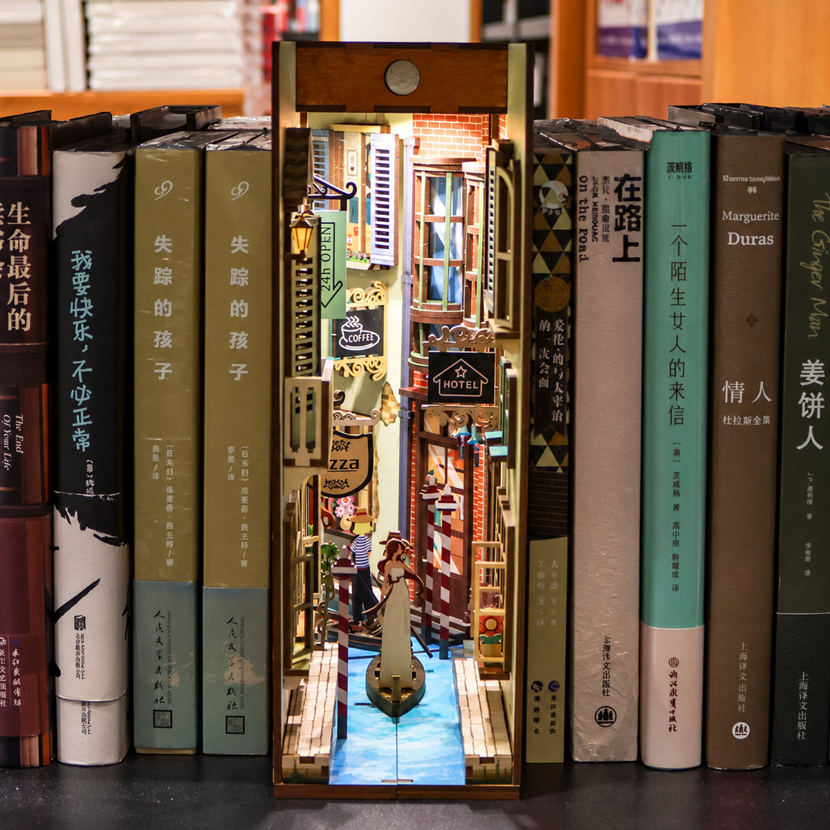 Kit de diorama en bois à monter soi-même : Voyage à Venise