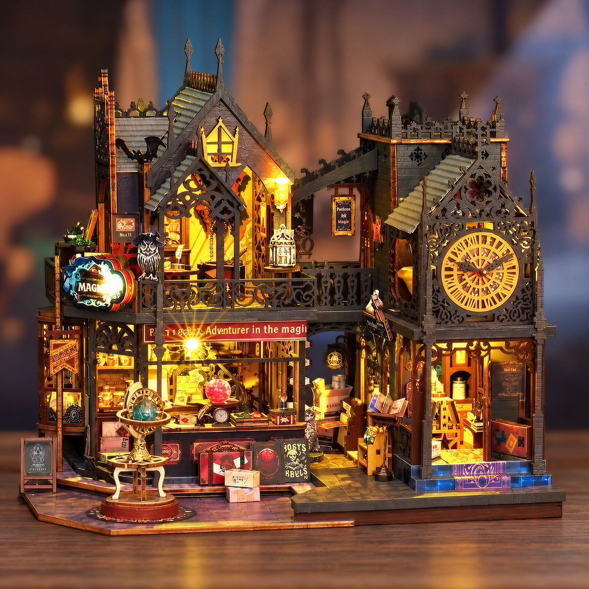 Kit de maison de poupées miniature à monter Holo Magic City
