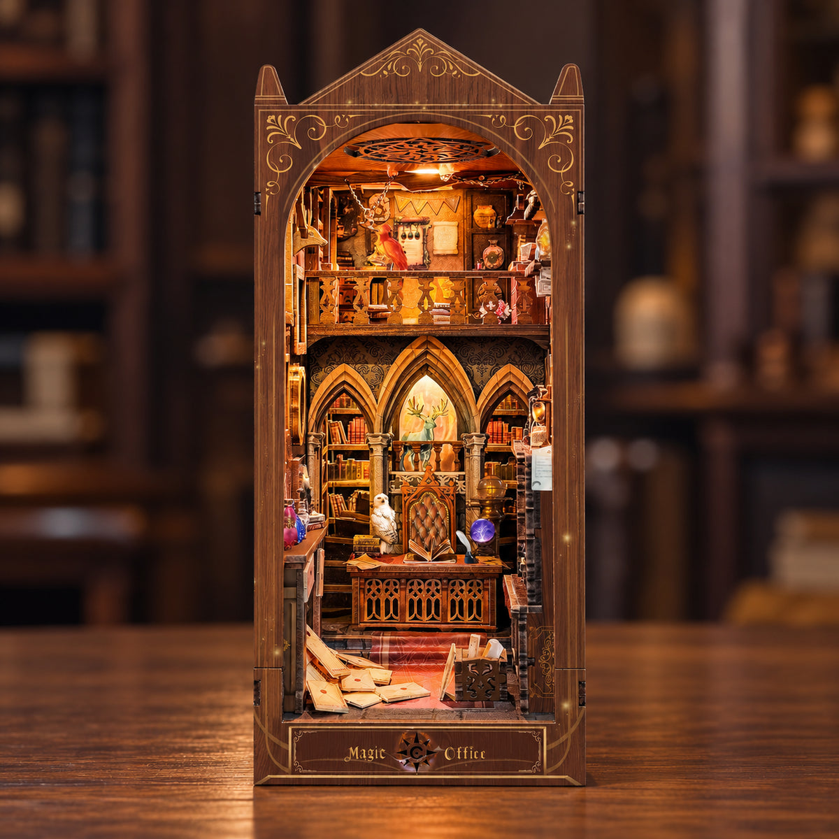 Kit de Diorama Bibliothèque Magique à Construire Soi-même