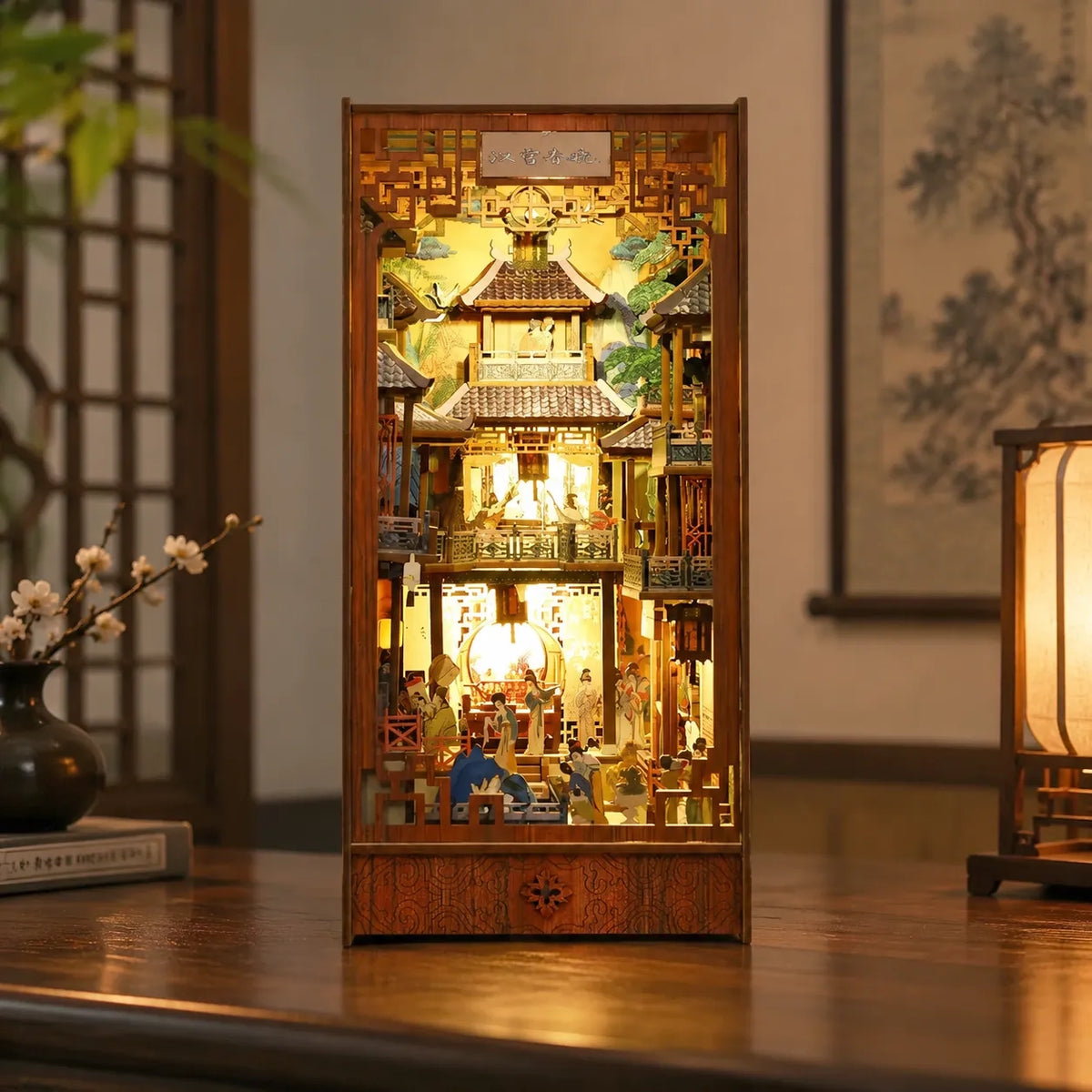 Kit de diorama bibliothèque La cour impériale de la Chine Han