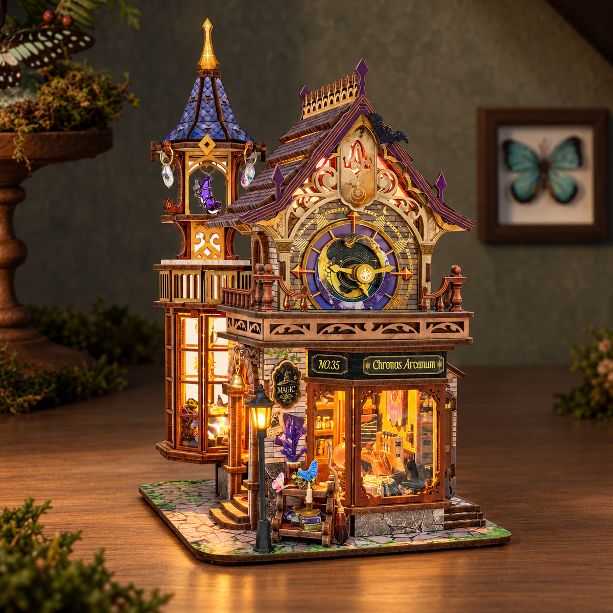 Mini Maison à Construire soi-même « Time Magic Club » l Kit Miniature à Faire soi-même