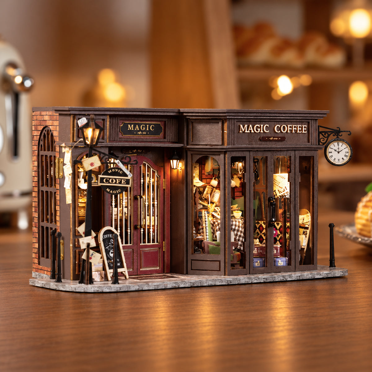 Vintage Coffee Shop DIY Miniature Kit