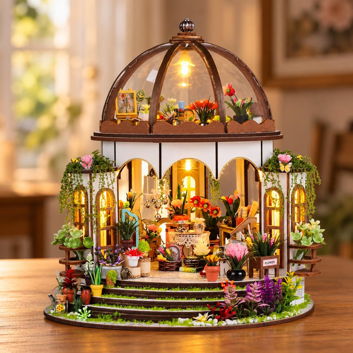Kit de mini-maison de jardin suspendu à faire soi-même l Kit miniature à faire soi-même