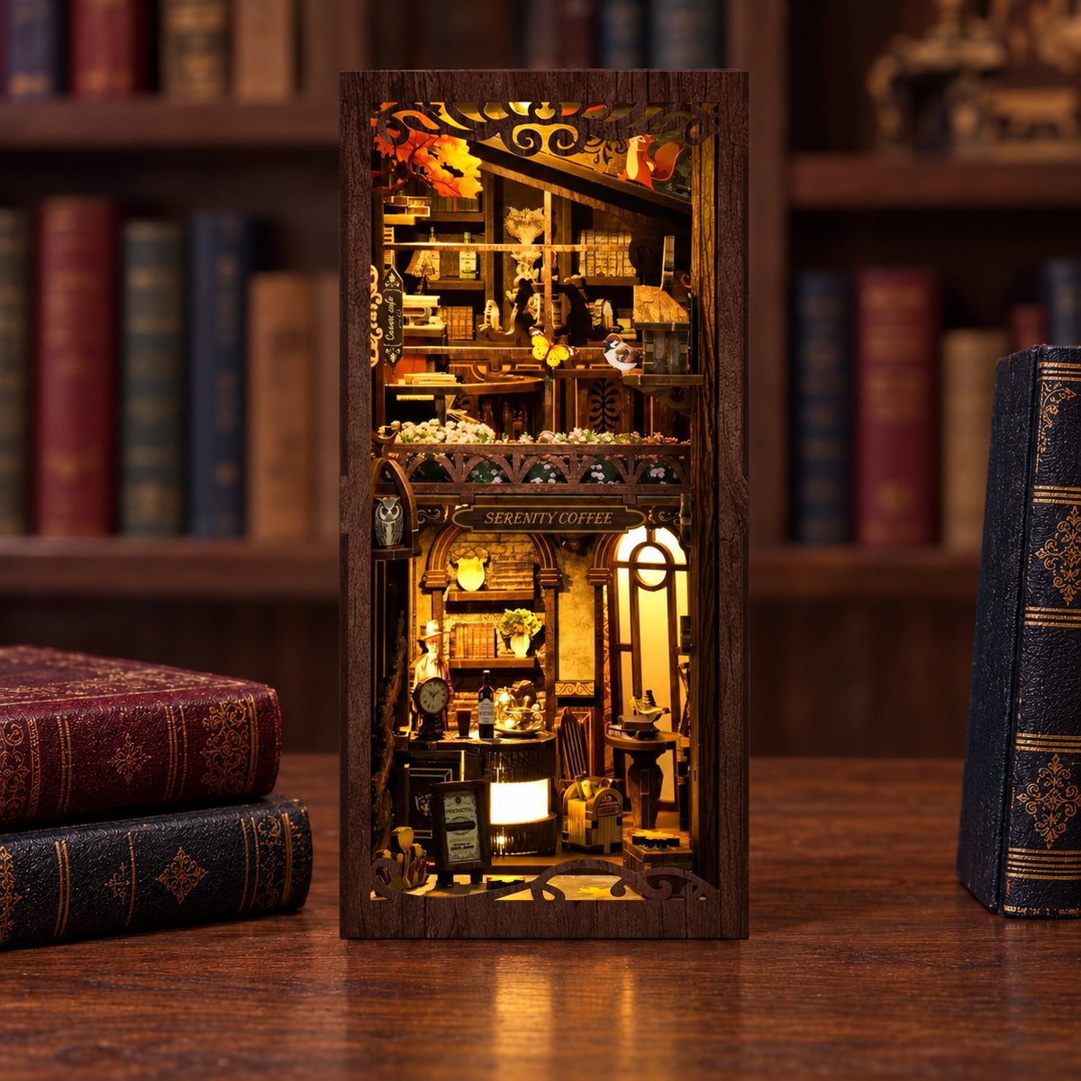 Kit de Diorama Bibliothèque Serenity Coffee House