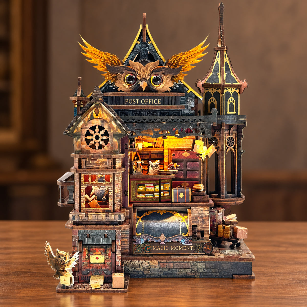 Owl Post Office DIY Mini House Kit l DIY Miniature Kit