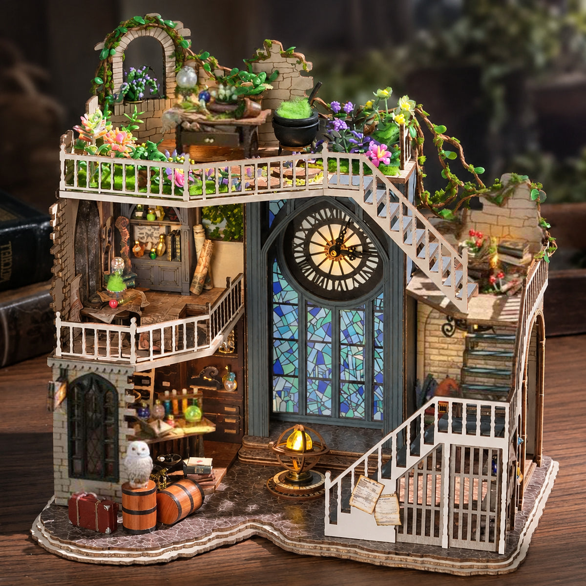 Kit Mini-Maison DIY La Hutte du Magicien l Kit Miniature à Construire Soi-même