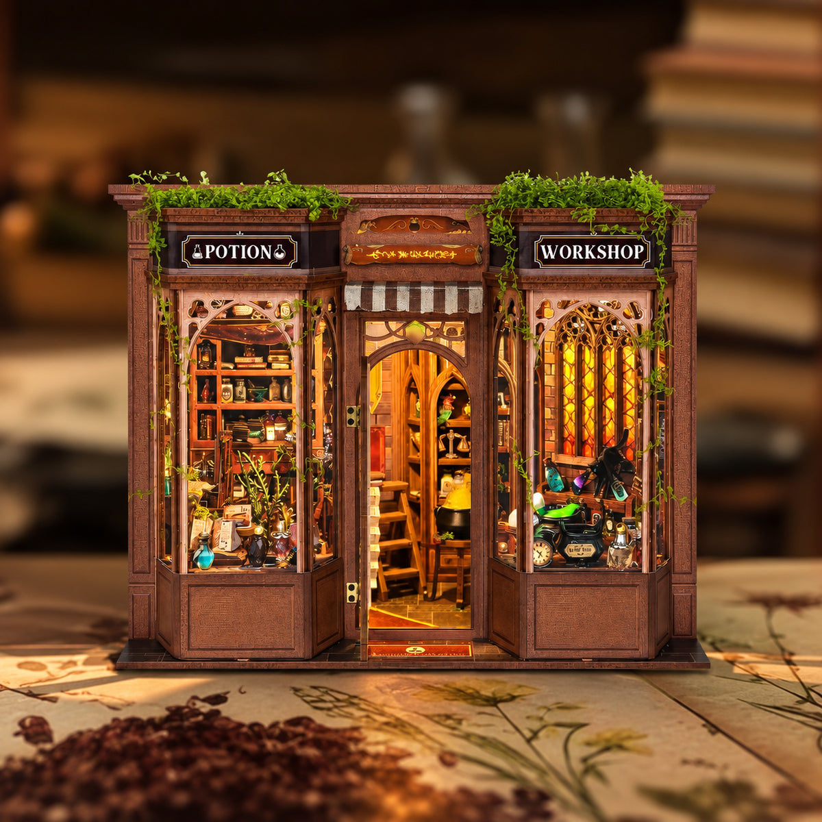 Kit de Bricolage pour Diorama Bibliothèque : L'Atelier des Potions Magiques