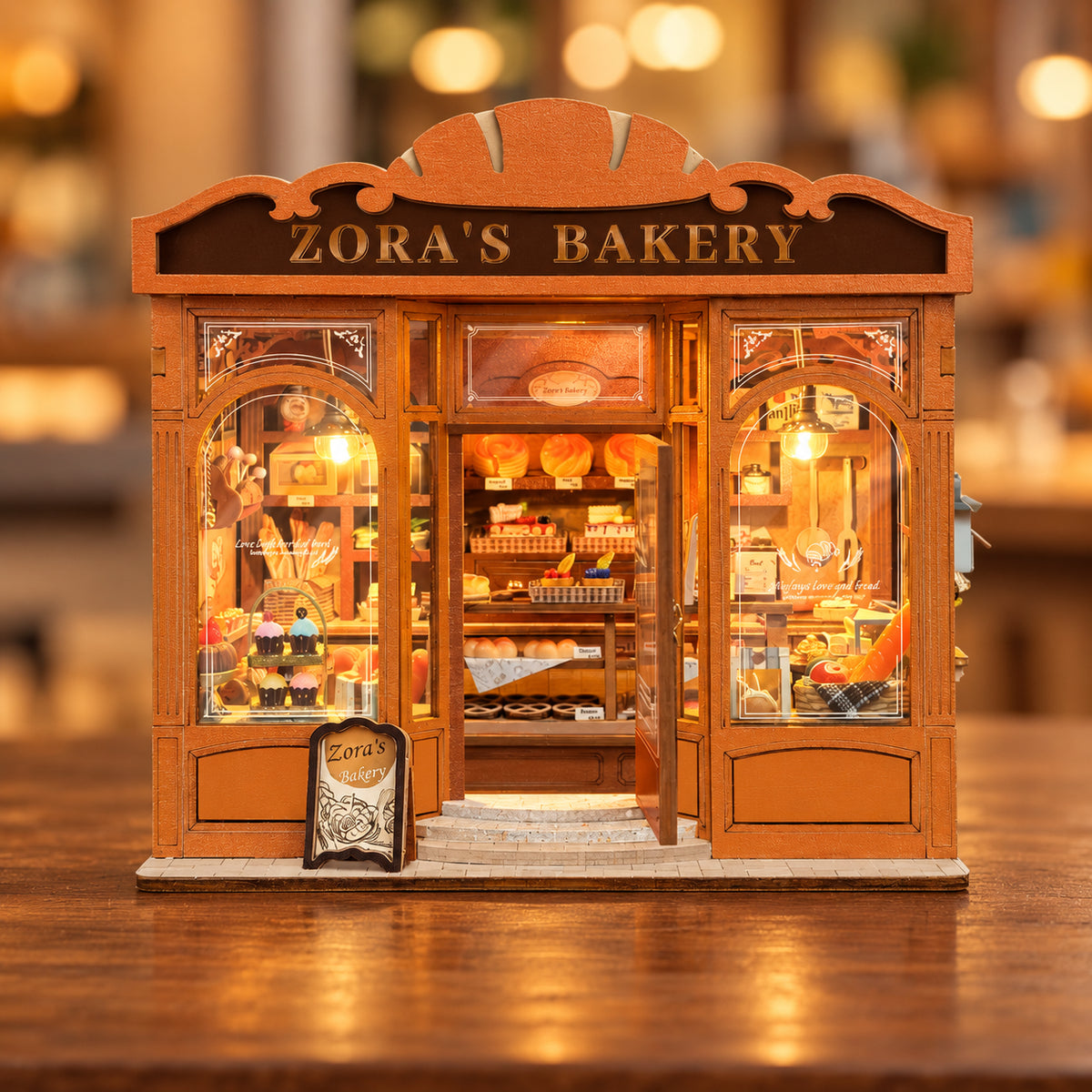 Kit de mini-maison à monter soi-même La boulangerie de Zora l Kit miniature à monter soi-même