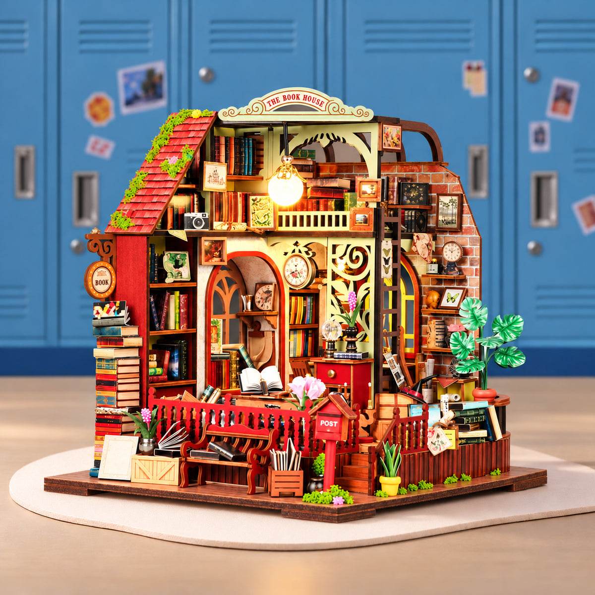 The Book House DIY Mini House Kit l DIY Miniature Kit