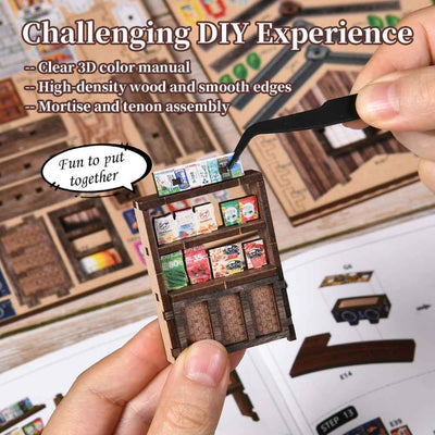 Kasuga Grocery Store DIY Mini Book Nook Kit
