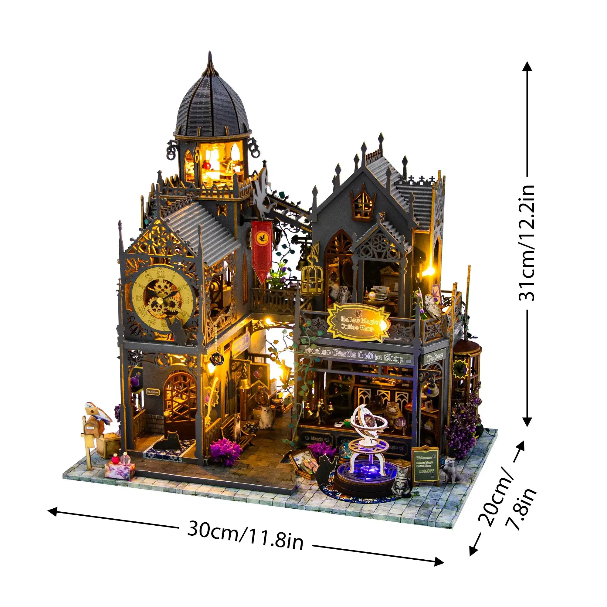 Hollow Magic Coffee Shop DIY Miniature Kit - ROCOXIA
