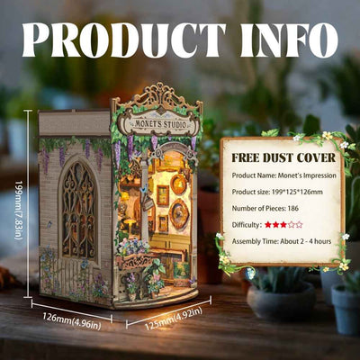 Monet's Impression DIY Book Nook Kit - ROCOXIA