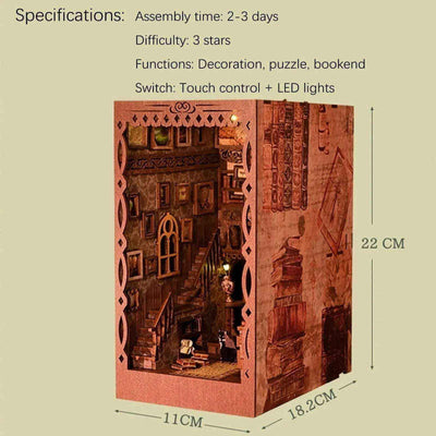 Rocoxia  Scholar's Dreamland DIY Book Nook Kit - Rocoxia