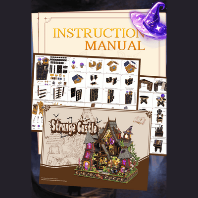 Strange Castle DIY Mini House Kit l DIY Miniature Kit - ROCOXIA