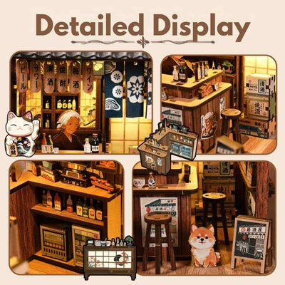 The Mellow Pub DIY Mini Book Nook Kit - ROCOXIA