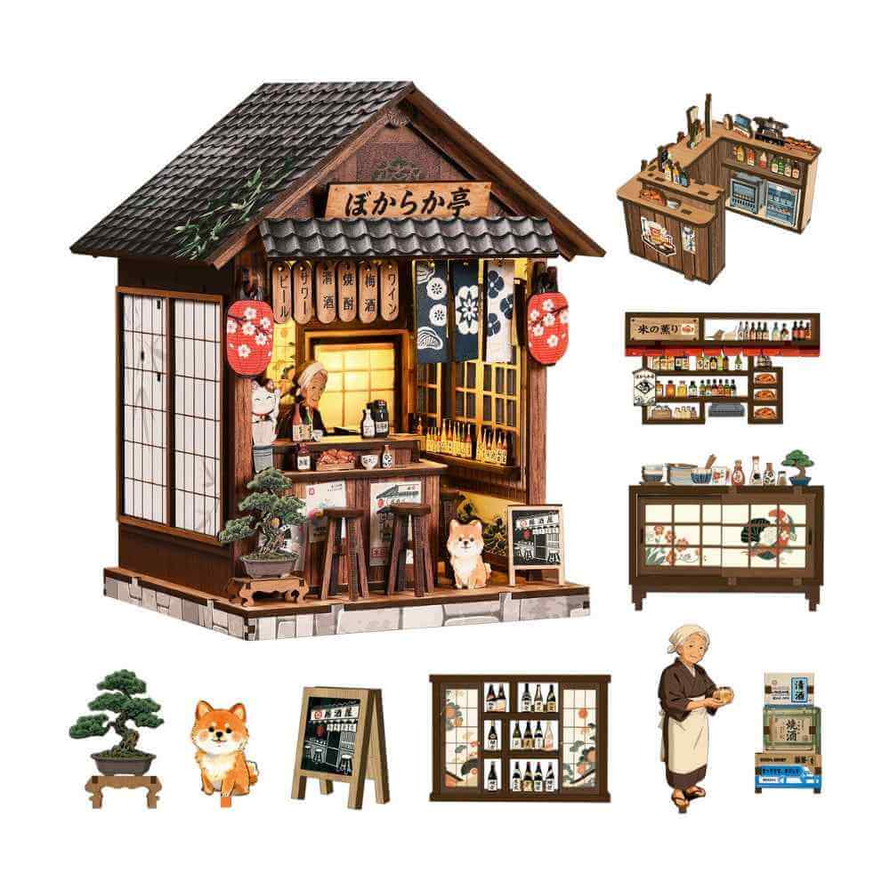 The Mellow Pub DIY Mini Book Nook Kit - ROCOXIA