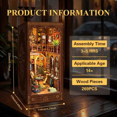 Timeworn Library DIY Book Nook Kit - ROCOXIA