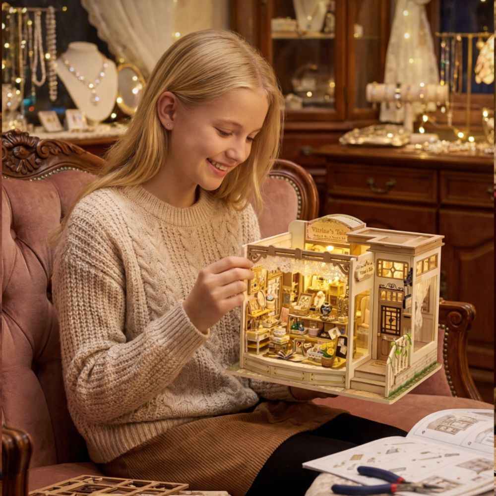 Vitrine's Tale DIY Mini House Kit l DIY Miniature Kit - ROCOXIA