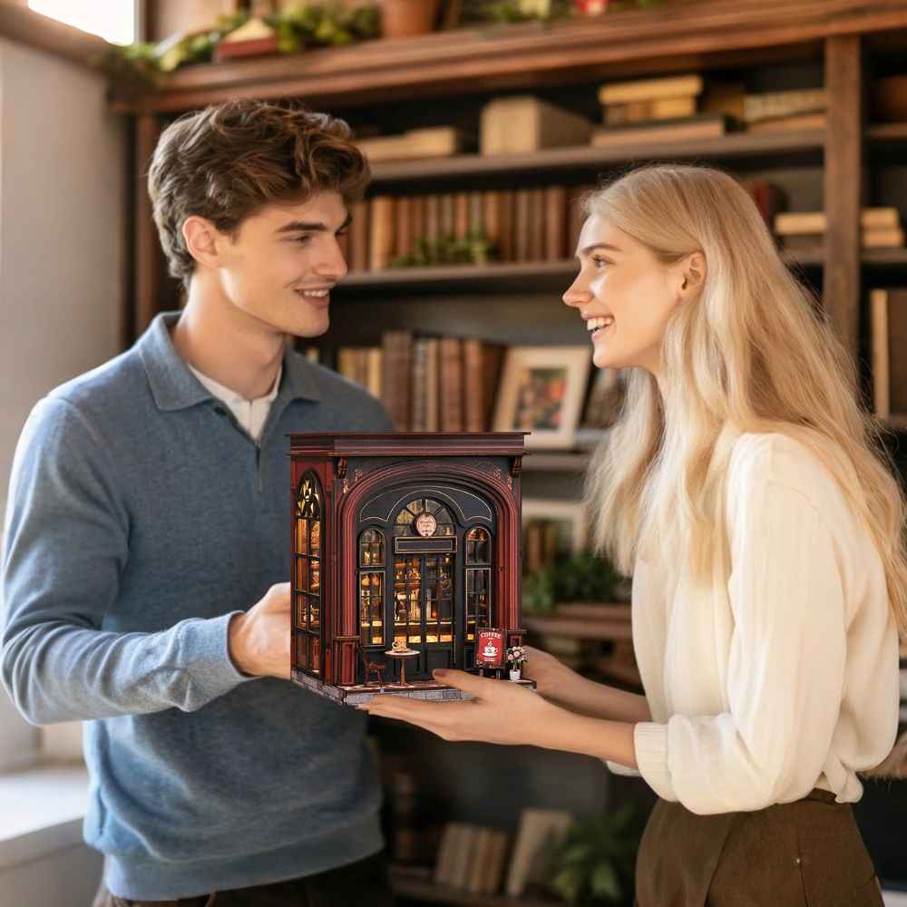 Warmglow Coffee DIY Book Nook Kit - ROCOXIA