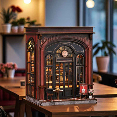 Warmglow Coffee DIY Book Nook Kit - ROCOXIA