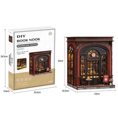 Warmglow Coffee DIY Book Nook Kit - ROCOXIA