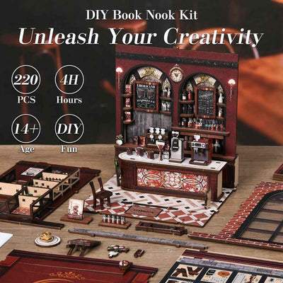 Warmglow Coffee DIY Book Nook Kit - ROCOXIA