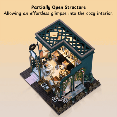 Hair Saloon Mini House Kit l DIY Miniature Kit - ROCOXIA