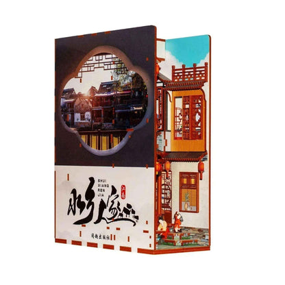 Ancient Watertown DIY Book Nook Kit for Creative Home Decor - ROCOXIA