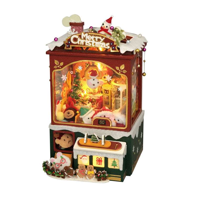 Christmas Crane Game Book Nook Kit - ROCOXIA