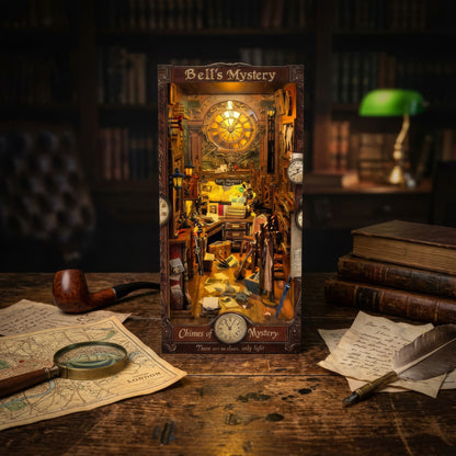 Chimes of Mystery DIY Book Nook Kit - A World of Enigma and Intrigue