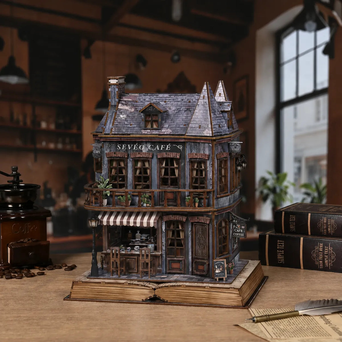 Book Corner Cafe DIY Book Nook Kit